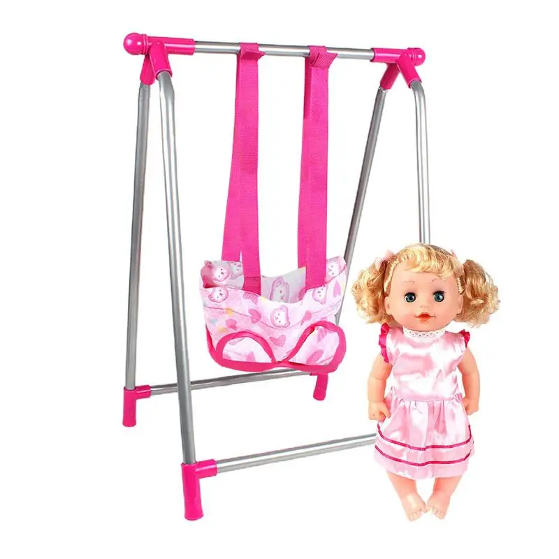 Коляска для куклы, складная легкая розовая коляска, игрушки, коляски для девочек 4-6 лет, кукольная коляска для реальной детской