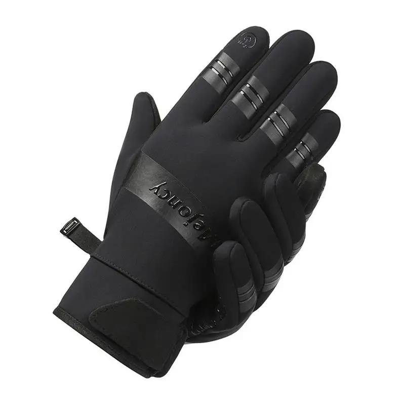 Теплые перчатки для мужчин, велосипедные перчатки, Ветрозащитные Термальные перчатки, велосипедные перчатки, водонепроницаемые перчатки для холодной погоды, текстовые сообщения с сенсорным экраном для