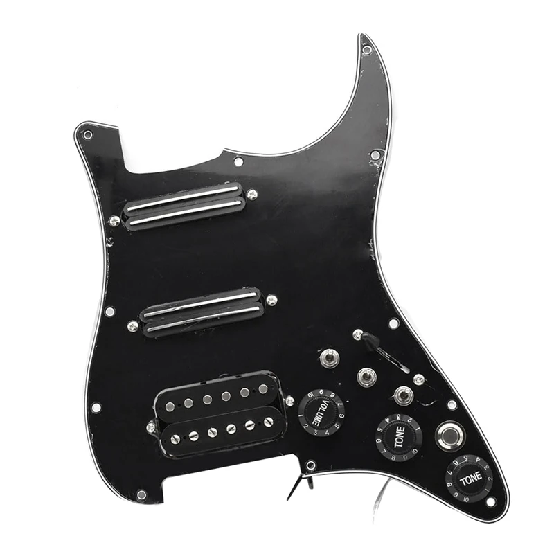 Накладка для электрогитары Звукосниматель с одноразрезной проводкой С предварительно подключенной накладкой для гитары Fender Strat Прочный