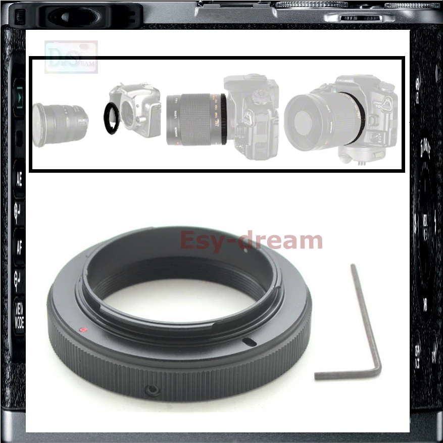 Переходное Кольцо для объектива T2 T Mount Adapter Для Цифровой Зеркальной камеры Nikon D7000 D5300 D5200 D3100 D3000 D90 T-AI PR223