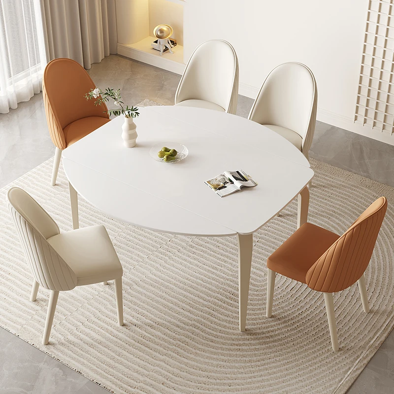 Обеденный стол с выдвижным дизайном, складной в скандинавском стиле, Столики в центре из простого шифера, стойка администратора, Современная мебель Mesas De Jantar HD50CZ