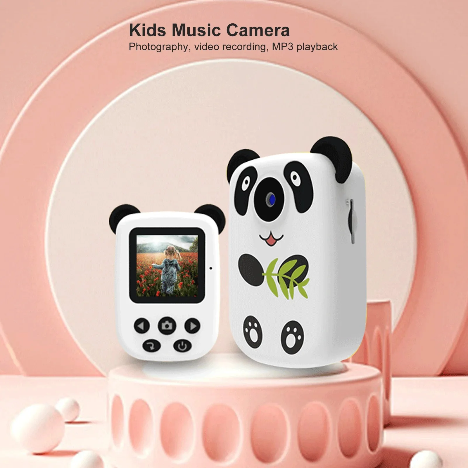Новая детская мини цифровая камера Фотография Видео HD Фото Видео Музыка Мультфильм Портативная карманная маленькая зеркальная камера Игрушка в подарок