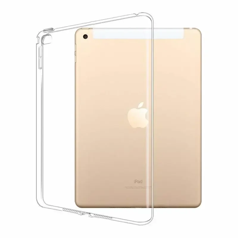 Прозрачный Чехол-накладка Для Apple iPad 9.7 2017/2018 Тонкий Силиконовый Мягкий Чехол для Планшетного компьютера TPU Absorbence Для iPad 5 6th air 1 2