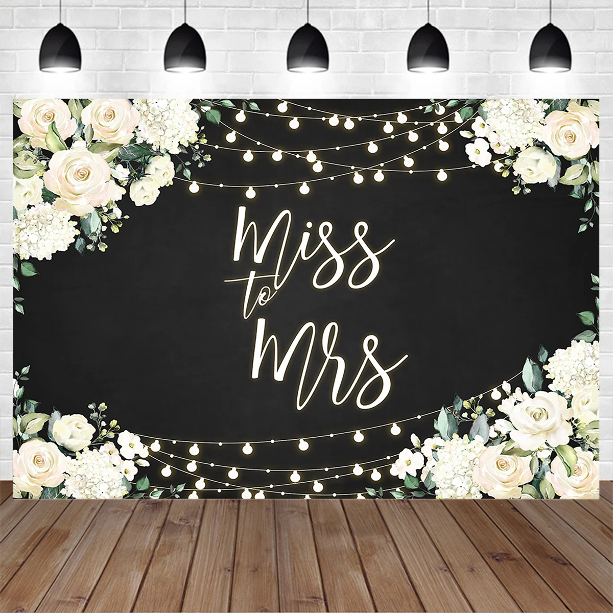 Mocsicka Свадебная фотография, фоновая фотография, цветок для душа невесты, блестящий черный фон, Индивидуальный женский фотостудийный плакат