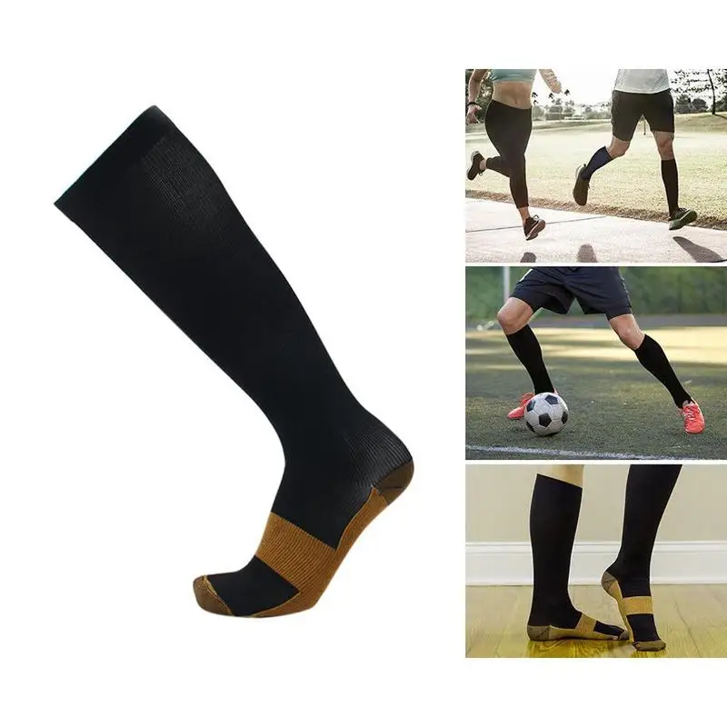 Футбольные носки Чулки Компрессионные носки для бега с давлением 20-30 мм рт. ст., снимающие усталость, облегчающие боль, спортивные носки для взрослых и детей