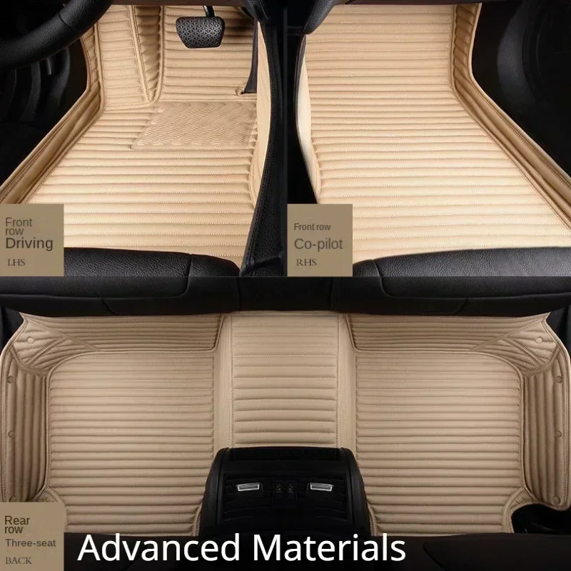 Автомобильный коврик из искусственной кожи в полоску для Citroen DS 3 2019-2017 DS 4 2011-2015 DS 5 2013-2018 Детали интерьера, автомобильные аксессуары