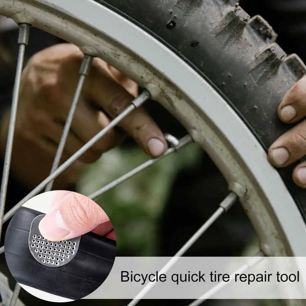 8шт заплат для велосипедных шин, Маленькие прозрачные, простые в использовании, хорошо скрепляющие велосипедную резину, слой супер клея, коробка для проколов велосипеда для ремонта