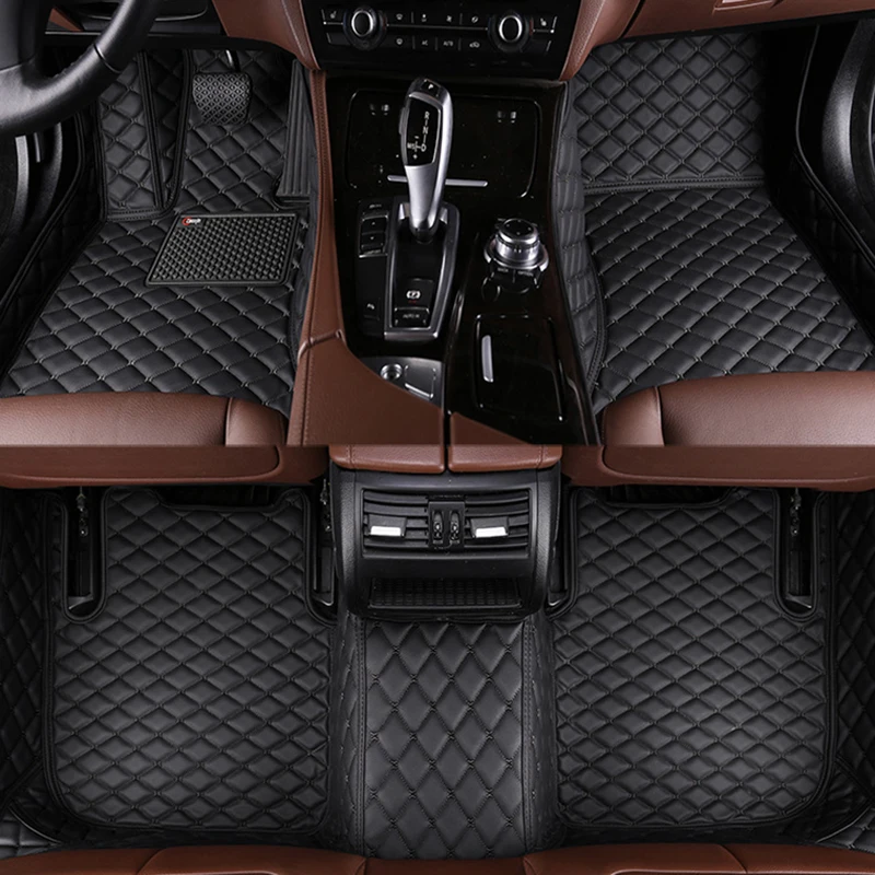 Автомобильные коврики из искусственной кожи на заказ для Mercedes CLA C118 2020-2022 года Детали интерьера Автомобильные аксессуары Ковер