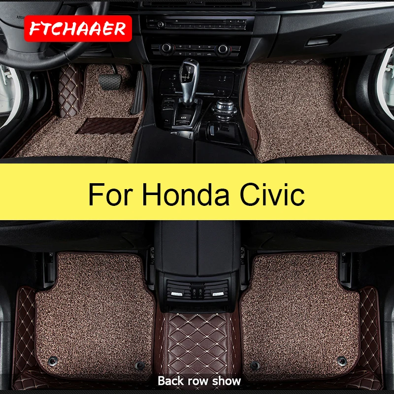 Автомобильные коврики FTCHAAER для Honda Civic Седан Аксессуары для ног Автомобильные ковры
