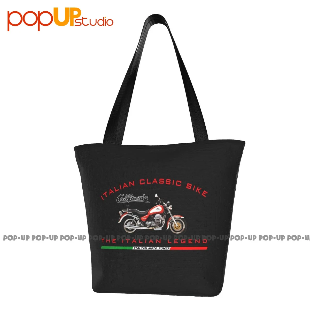 California Moto Guzzi Для любителей быстрых итальянских велосипедов Забавные сумки Многоразовая сумка для покупок в супермаркете