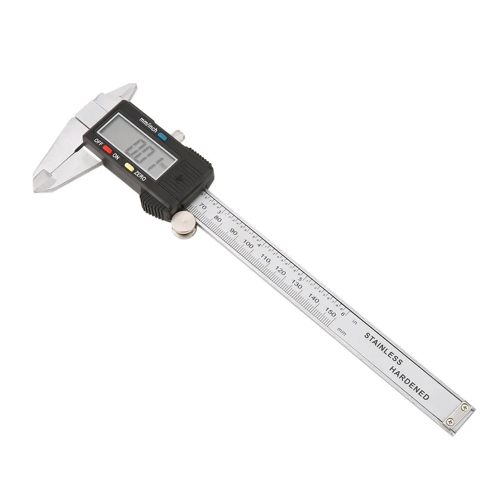 150 мм 15 см 6 Дюймов Профессиональный электронный Цифровой ЖК-дисплей Стальной Штангенциркуль Микрометр Измерительный инструмент