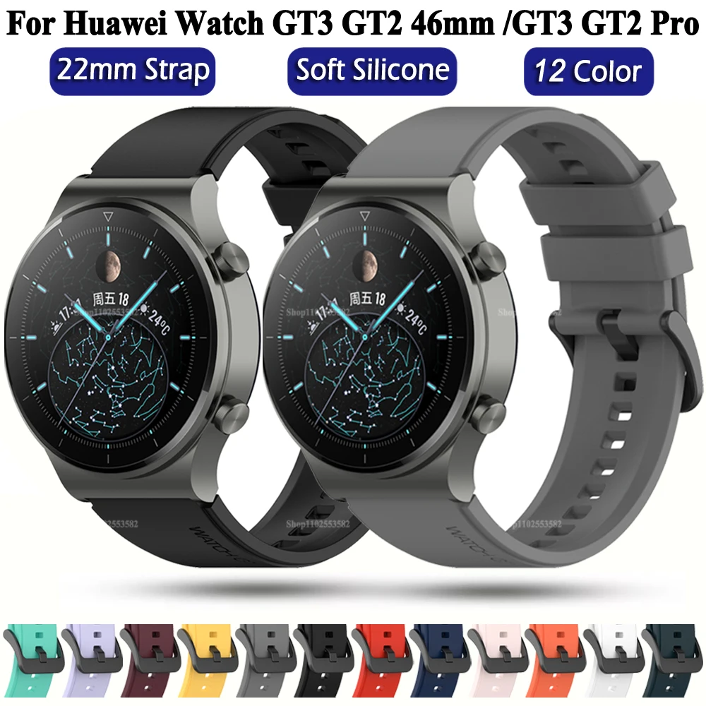 Официальная силиконовая замена 22 мм Gt2 Pro Ремешок для Huawei Watch Gt 2 Pro Sport Оригинальный браслет для часов, браслет для ремня