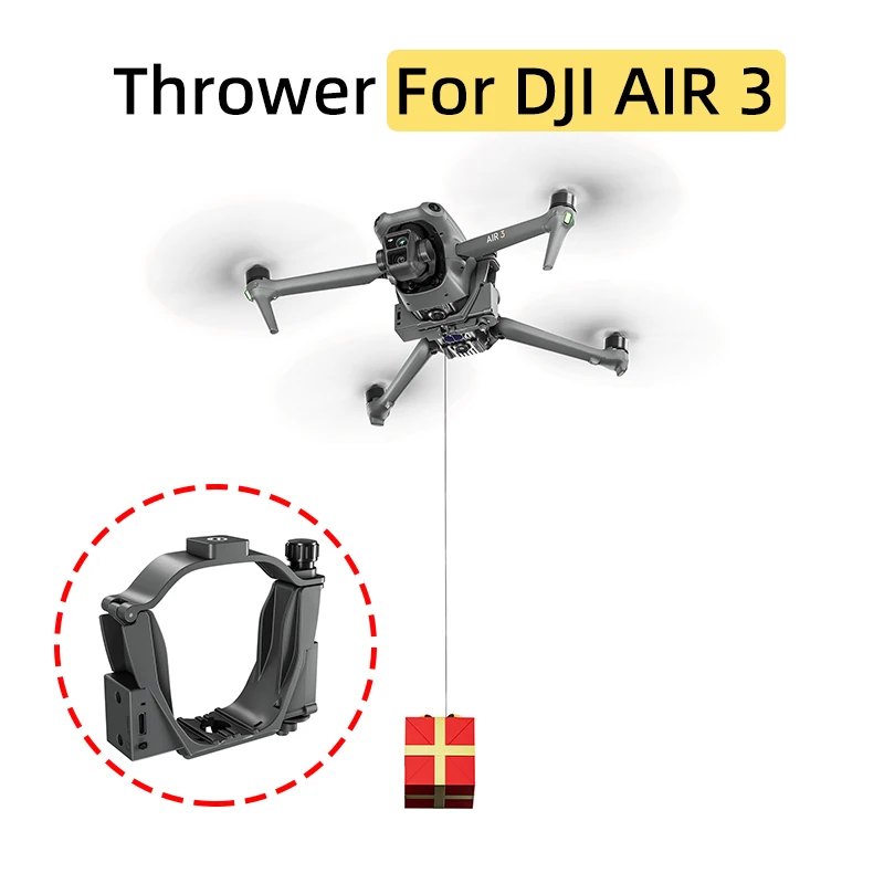 Для DJI Air 3 Система сброса дрона Airdrop Обручальные кольца Подарки Рыболовные приманки Спасательные принадлежности Аксессуары для дистанционной доставки