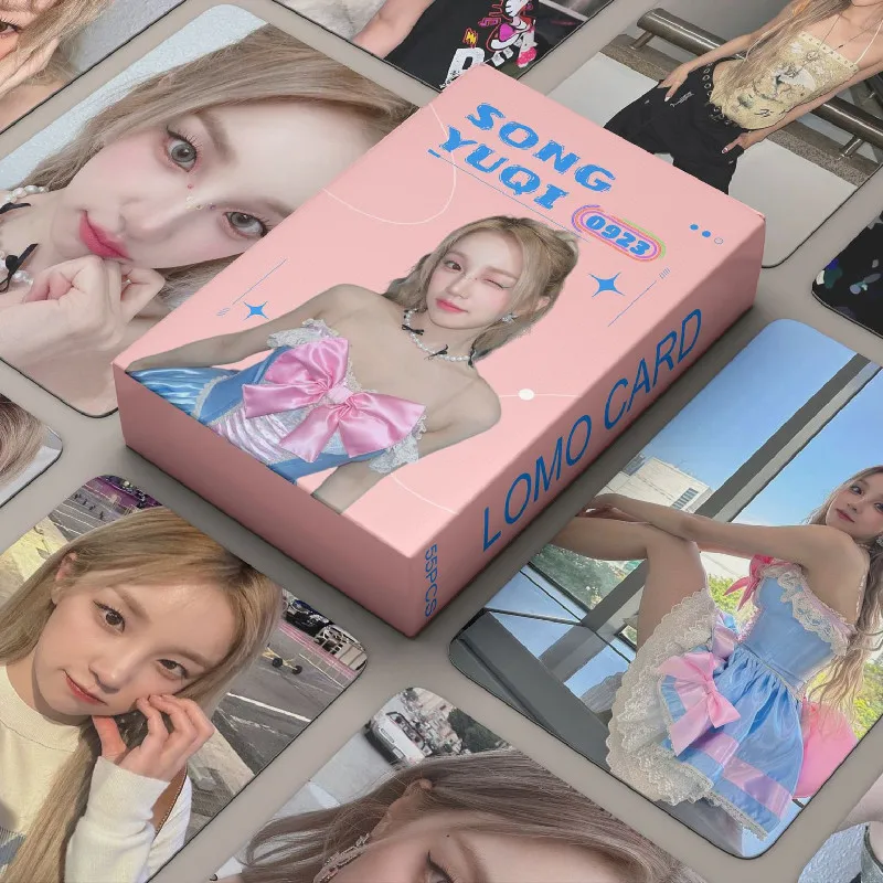 55 шт./компл. Kpop GIDLE Новый альбом Lomo Cards Cute Girl Solo Photocards Фотокарточка с HD печатью для коллекции фанатов в подарок