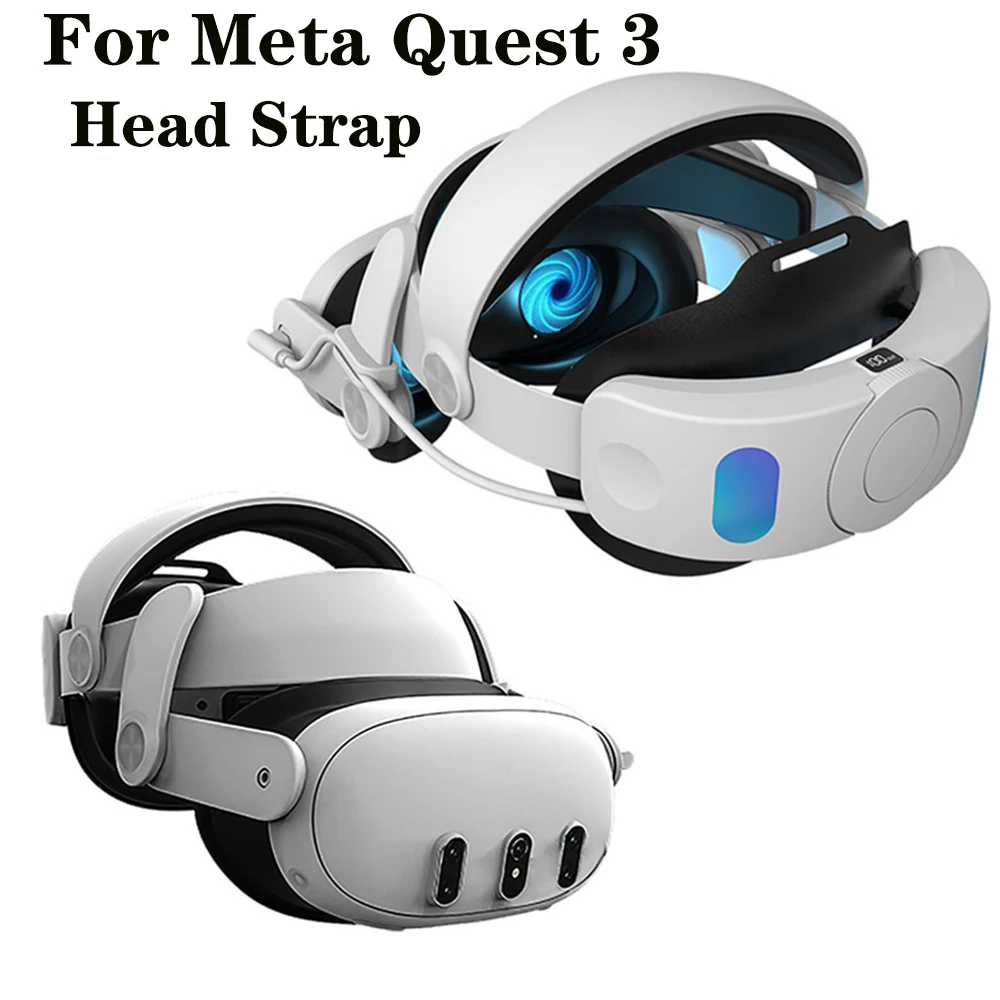 Новый встроенный ремешок для зарядки, аксессуары, совместимые для Meta Quest 3 с аккумулятором емкостью 6000 мАч, увеличенное время игры, детали виртуальной реальности