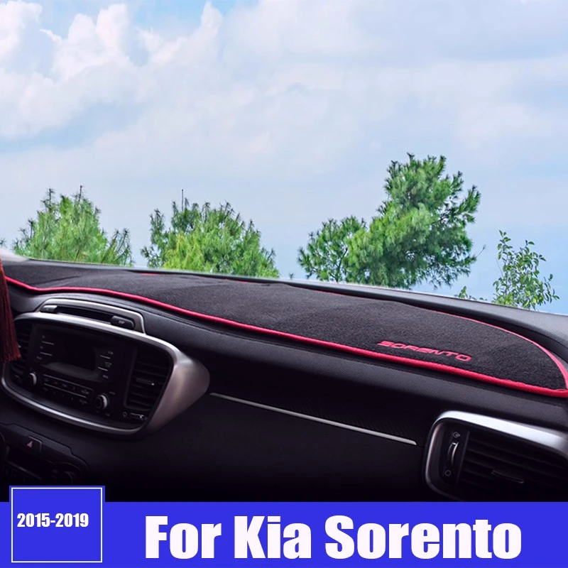 Для Kia Sorento 3 UM Prime Крышка приборной панели автомобиля Избегайте световой панели Крышка приборной панели Коврик Ковры 2015 2016 2017 2018 2019 2020