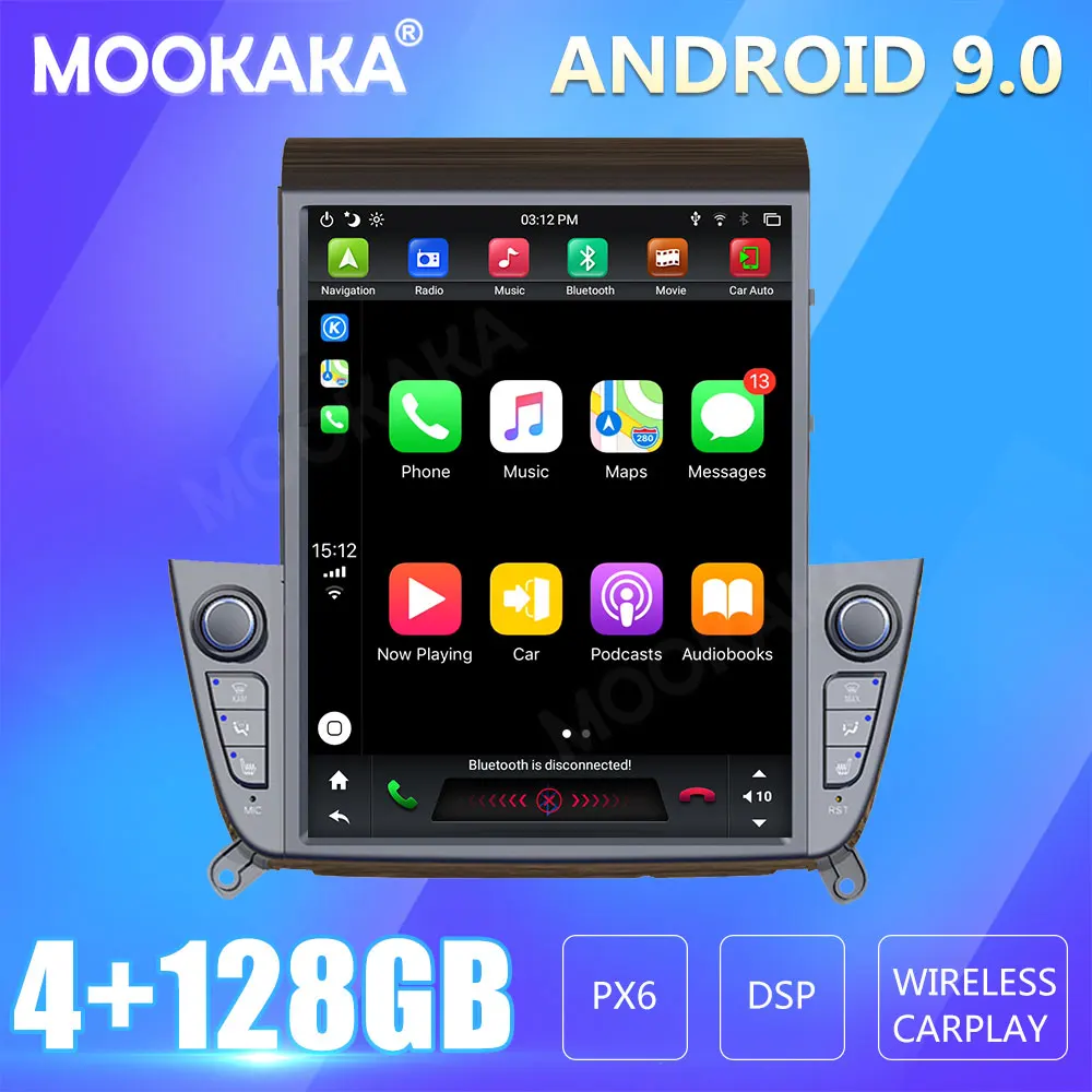 Для Hyundai IX35 2018 + Экран автомобильного радиоприемника GPS-навигация 128 ГБ Android CARPLAY Мультимедийный плеер Аудио