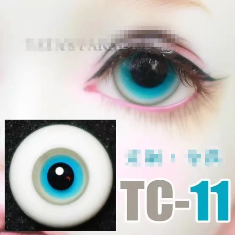 Кукольные глаза Bjd Голубое Глазное яблоко из слоистого стекла 1/4 1/3 SD.18 мм В бесплатной коробке Аксессуары для кукол GA49