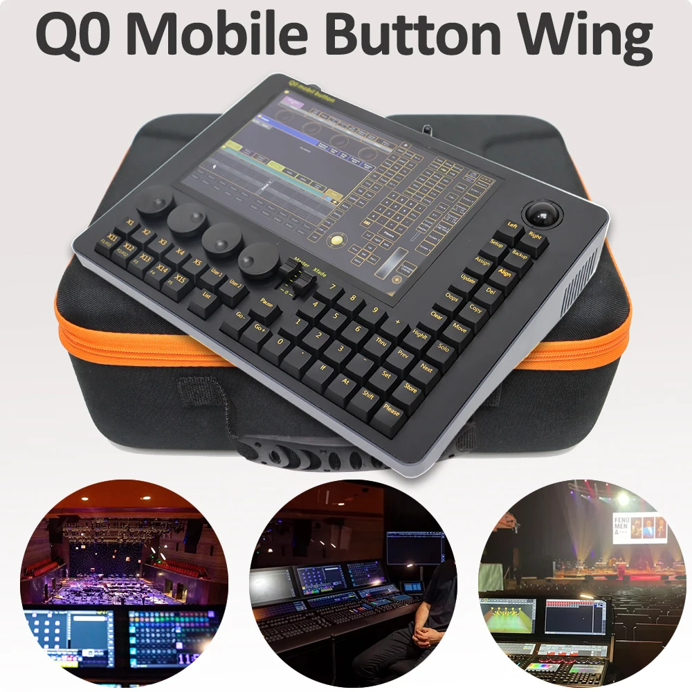 Профессиональный контроллер сценического освещения Party DJ Disco Light Controller Q0 Мобильная кнопка управления консольной системой Wing for grandma