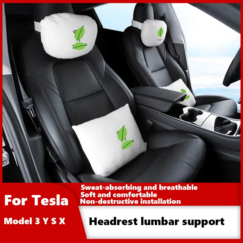 Для Tesla Model 3 Model Y S X Подголовник Автокресла С Мягкой Памятью, Подушка Для Шеи, Удобная Подушка, Высококачественные Автомобильные Аксессуары