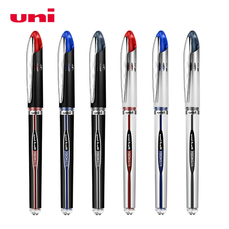 Japan UNI UB-200/205 Прямая жидкая гелевая ручка большой емкости для студенческих экзаменов, Черная заправка 0,5 мм для школьных канцелярских принадлежностей