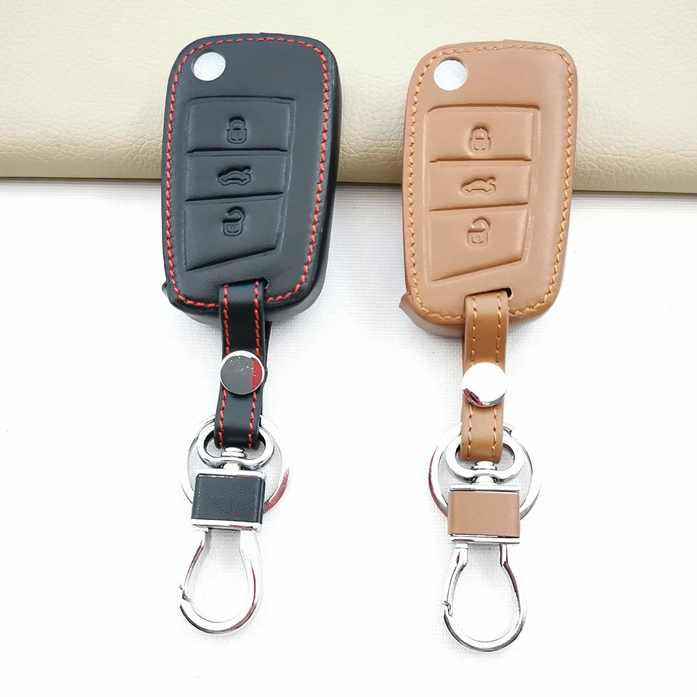 Чехол для ключей от машины для Фольксваген Гольф 7 MK7 Tiguan MK2 для SEAT Ateca Leon FR 2 Ibiza для Skoda Octavia A7