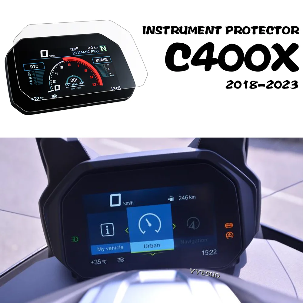 для BMW C400X Аксессуары Протектор Экрана Приборной панели Мотоцикла TPU Приборная Пленка C 400 X C400X Запчасти Для Модернизации 2018 - 2023