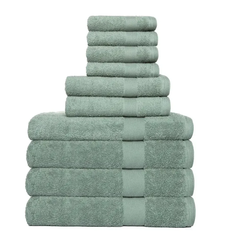 Набор банных полотенец Highed Rocklane из 10 предметов зеленого цвета