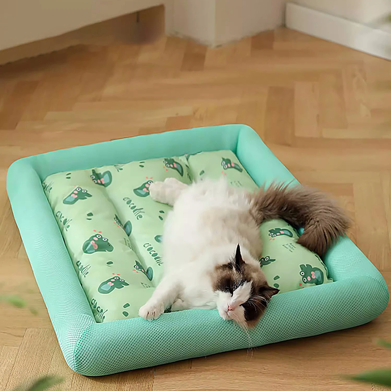 MADDEN Summer Cooling Подушка для кровати для домашних кошек, коврик для льда, Квадратный коврик для сна собак, Питомник для щенков, Питомник для кошек, Питомник для домашних животных Высшего качества, Прохладный Холодный