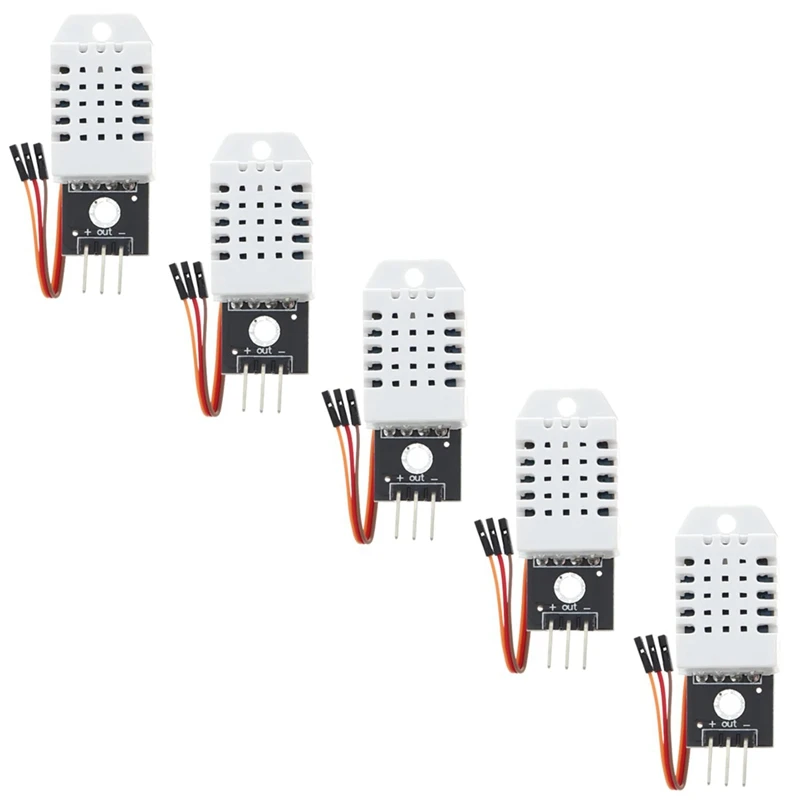 Датчик температуры и влажности для Arduino, для Raspberry Pi, включая соединительный кабель, 5 штук, простая установка, простота в использовании