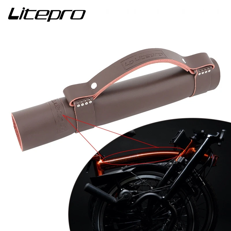 LP Litepro Складной велосипед Винтажная Кожаная ручка для Brompton EIEIO Велосипедные Ручки Инструмент