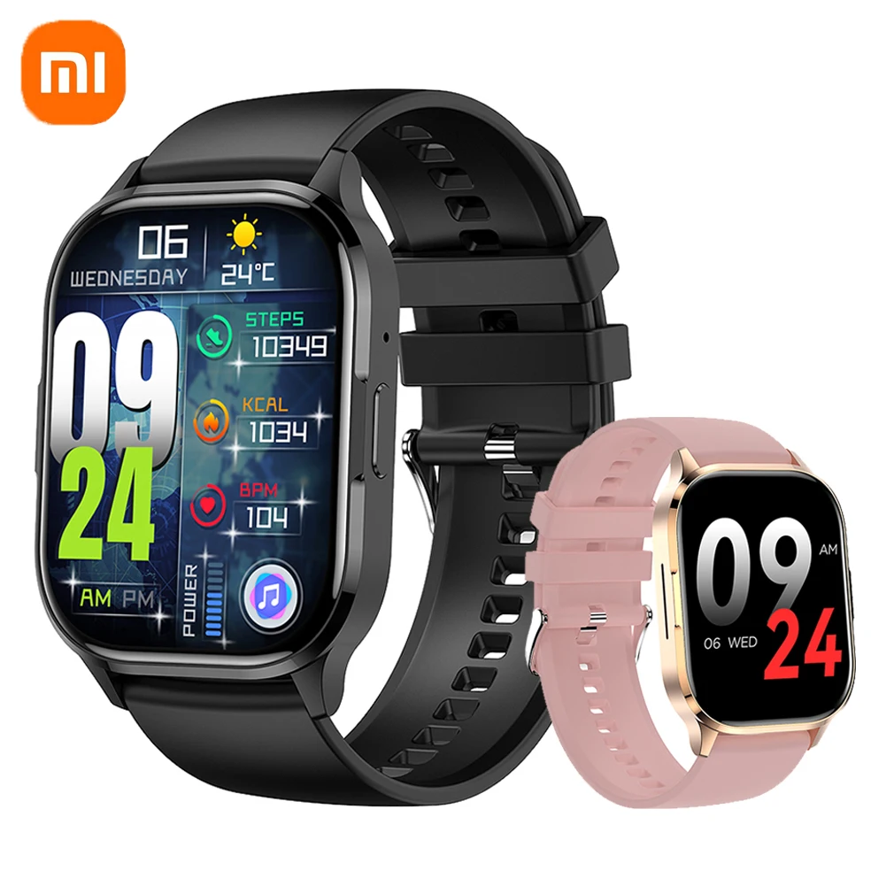 Xiaomi Новые мужские умные часы с AMOLED-экраном, Bluetooth-вызов, NFC-смарт-часы, голосовой ассистент, частота сердечных сокращений, кровяное давление, спортивные часы