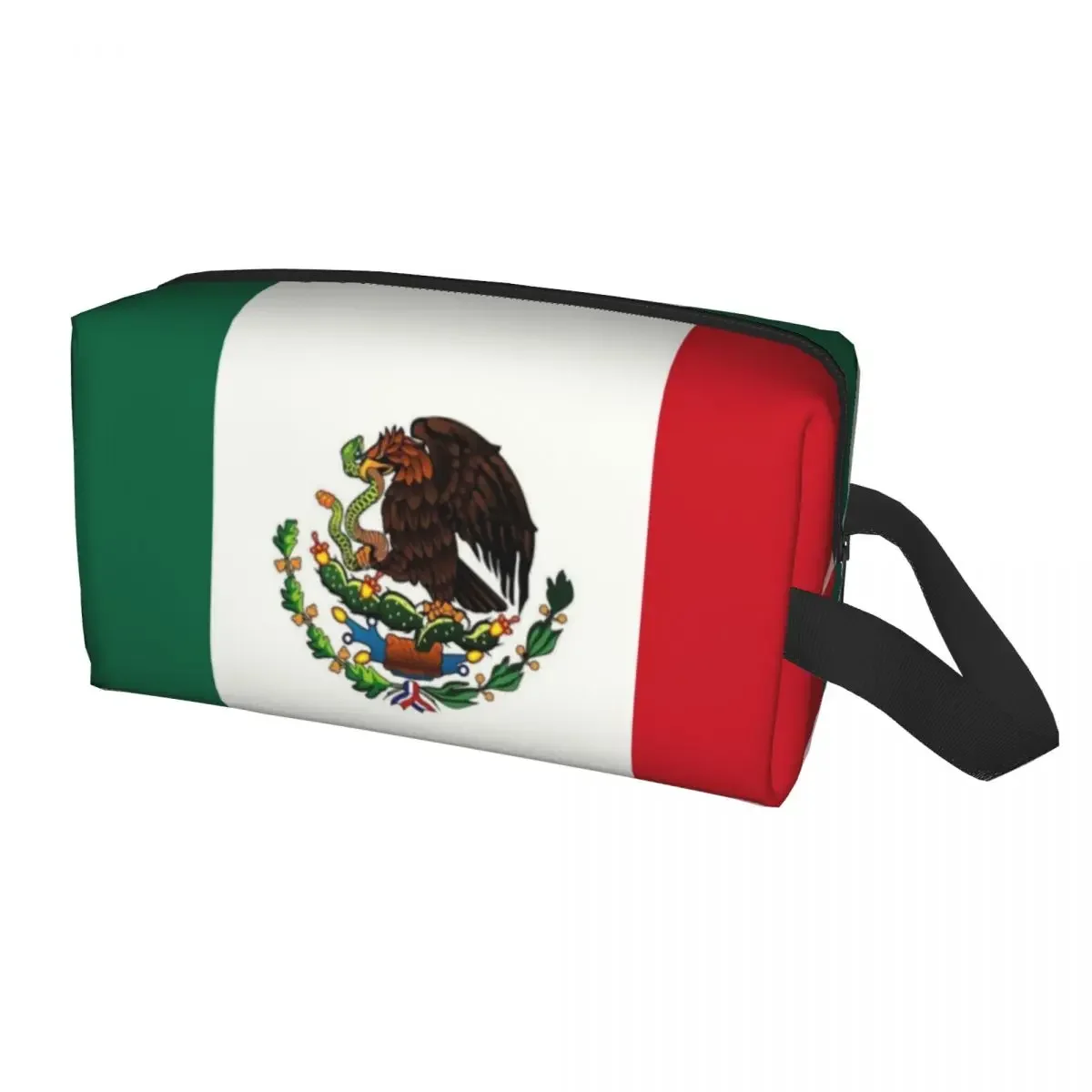 Дорожная сумка для туалетных принадлежностей с флагом Мексики Kawaii, женский косметический органайзер, набор для хранения косметики