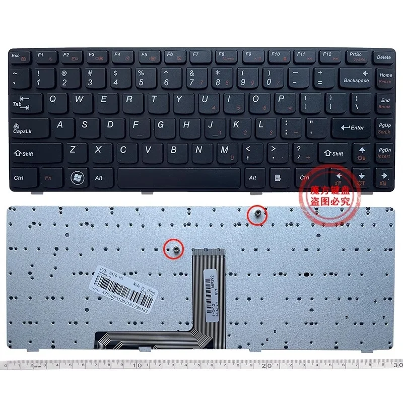 НОВАЯ клавиатура США для ноутбука Lenovo Z470 AM Z470AT Z470AX Z470K Z470G Z475 Z370 Английская Клавиатура