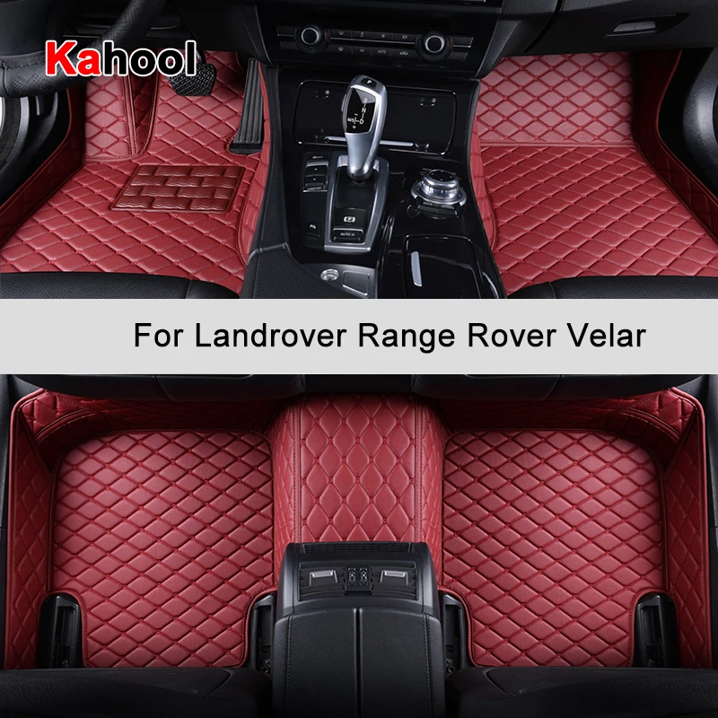 Изготовленные На Заказ Автомобильные Коврики KAHOOL Для Landrover Range Rover Velar Auto Accessories Ковер Для Ног