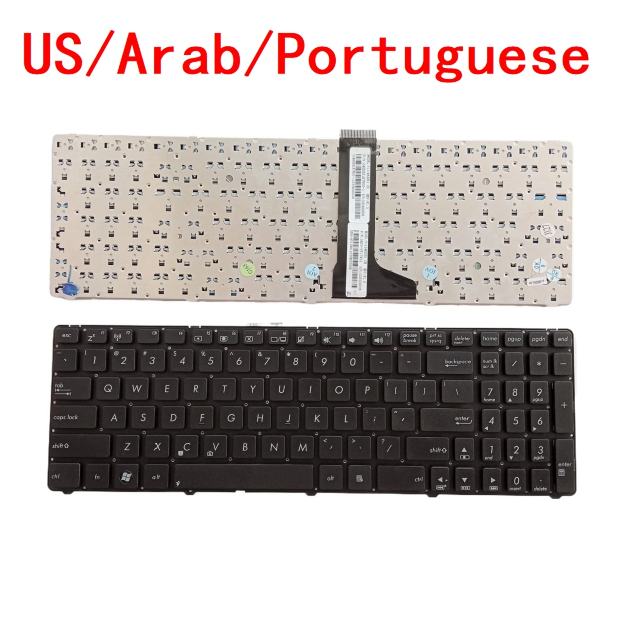 Новая Американо-Арабская Португальская Клавиатура Для Ноутбука ASUS U52 U52F U52Jc U53 U53F U53Jc U53SD U53SD U56 U56E Замена Ноутбука