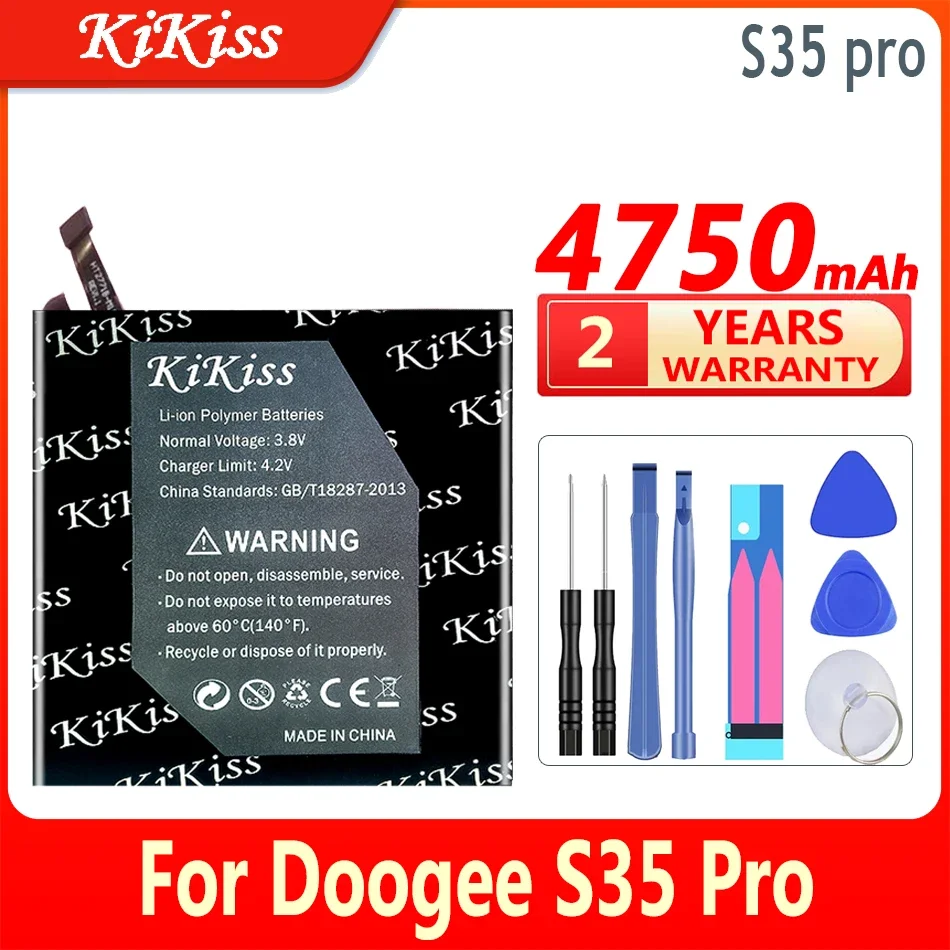 4750 мАч KiKiss Аккумулятор Высокой емкости S35Pro (BAT20M154350) Для Doogee S35 Pro Bateria