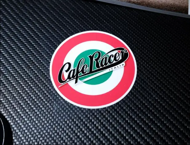 Концентрические круги Наклейки Cafe Racer Italia Светоотражающие Наклейки на мотоциклетный шлем Наклейка для мотокросса для мотоцикла автомобиля