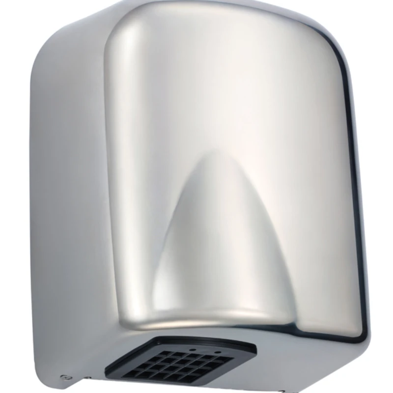 Прочный корпус из нержавеющей стали защищает от коррозии Компактную Малогабаритную сенсорную сушилку для рук для ванной комнаты для европейского рынка K1005