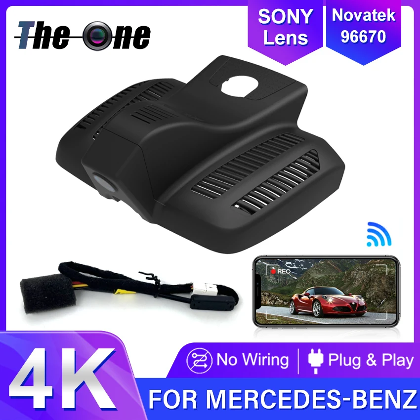 Для Mercedes-Benz CLS CLS300 E53 20-23 Передняя и Задняя 4K Видеорегистратор для автомобильной камеры Регистратор Dashcam WIFI Автомобильный Видеорегистратор Записывающие Устройства
