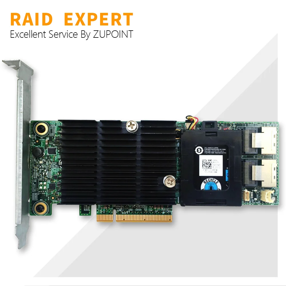 Адаптер карты RAID-контроллера ZUPOINT PERC H710 512 МБ Кэш-памяти 6 Гбит/с SAS Sata PCI E Expander Card