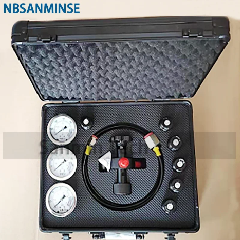 NBSANMINSE SMT14 7 В 1 Коробке для испытания под давлением Гидравлический Промышленный Датчик давления 63 мм 25/40/60 МПа Применение Надувных Инструментов