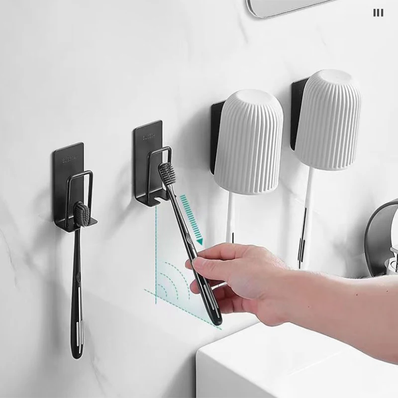Настенный держатель для зубной пасты и зубных щеток, крючок из нержавеющей стали, Водонепроницаемый держатель для электрической зубной щетки для ванной комнаты