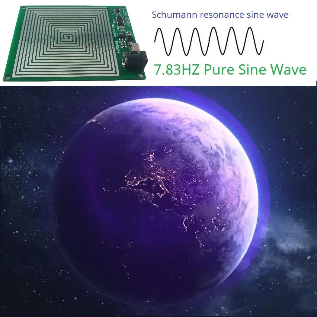 НОВИНКА! Чистая синусоидальная волна 7,83 Гц Резонансы Шумана Генератор сигналов SR Усилитель резонансной волны Земли SMFDB01