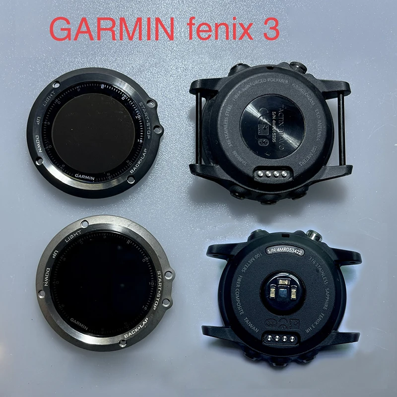 Оригинал для Garmin Fenix 3 HR ЖК-экран Smart Touch Digitizer Рамка В сборе ЖК-дисплей Fenix 3 Крышка Батарейного Отсека Запчасти для ремонта