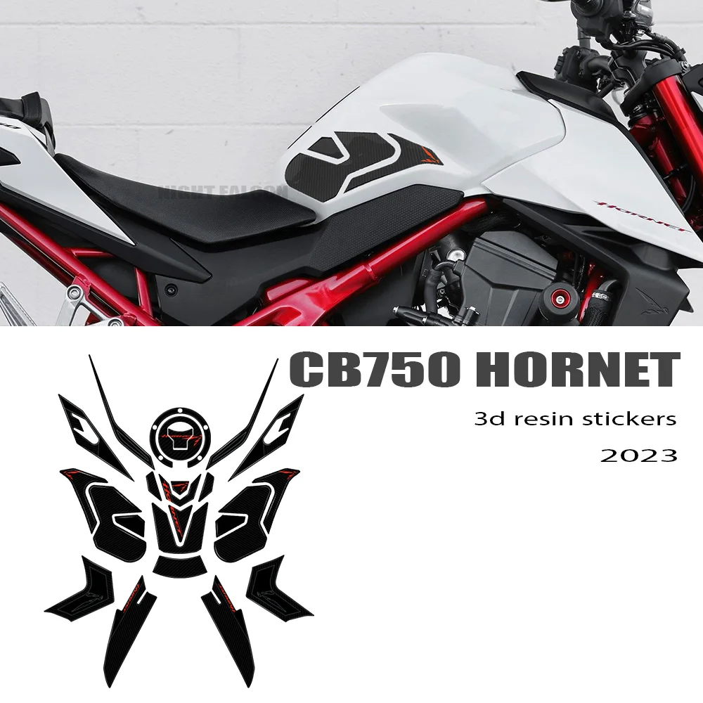 Для Honda CB750 CB 750 Hornet 2023 Аксессуары для мотоциклов 3D наклейка из эпоксидной смолы защитный комплект для бака