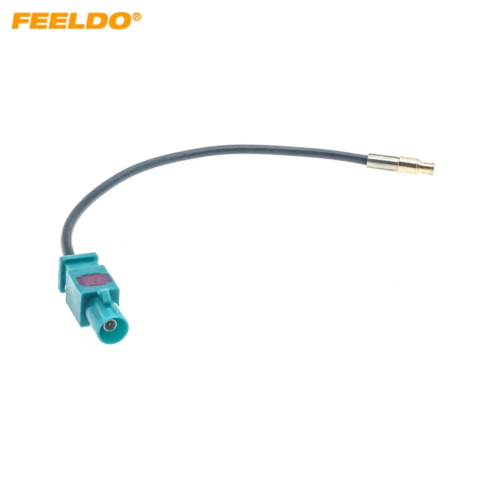 Кабель-адаптер FEELDO Universal от штекера Fakra к штекеру MCX с антенной Для установки DAB