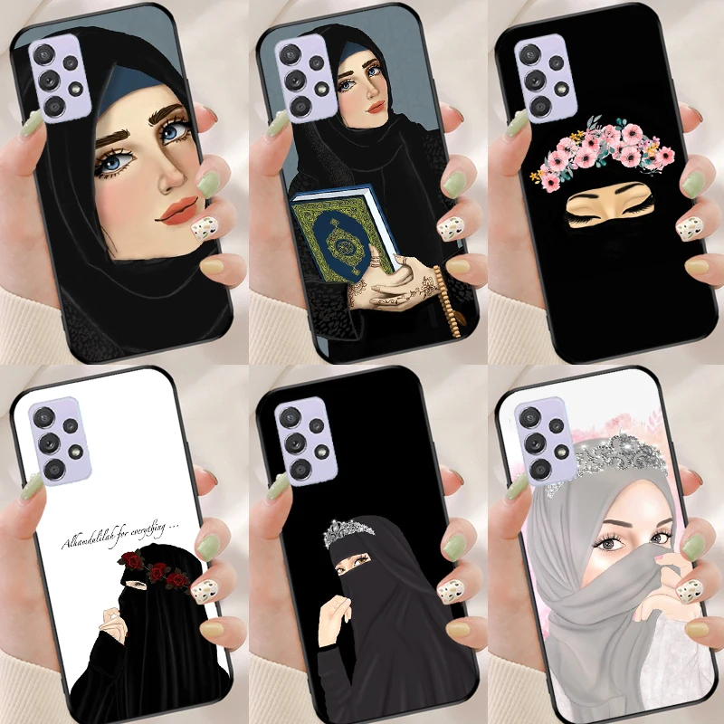 Исламский Чехол для телефона в хиджабе для девочек Samsung Galaxy A52 A12 A32 A42 A72 A52S A21S A20e A11 A31 A51 A71 A50 A70