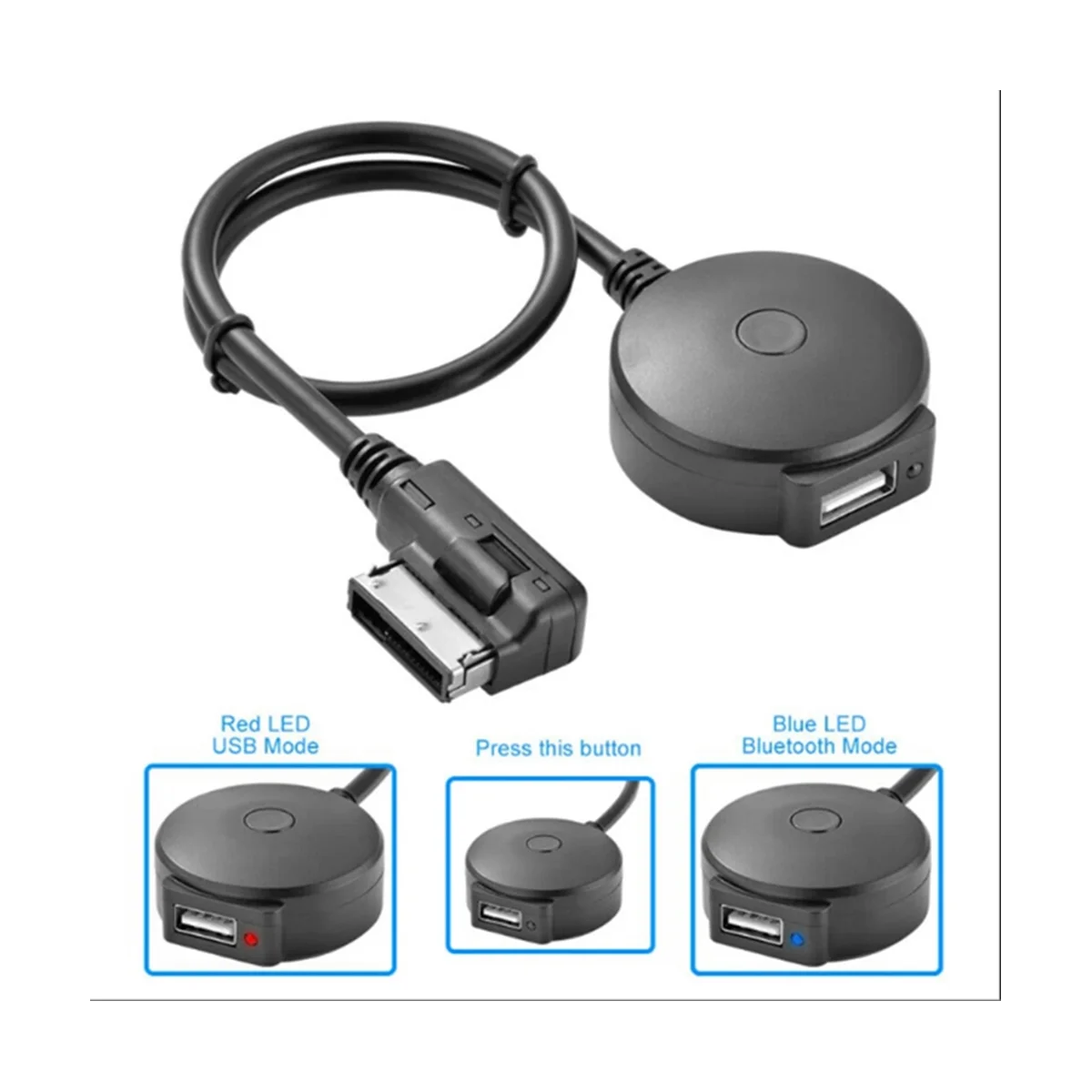 Автомобильный аудио Bluetooth музыкальный адаптер 5V USB Беспроводная система AMI MMI MDI AUX Bluetooth адаптер для Mercedes-Benz