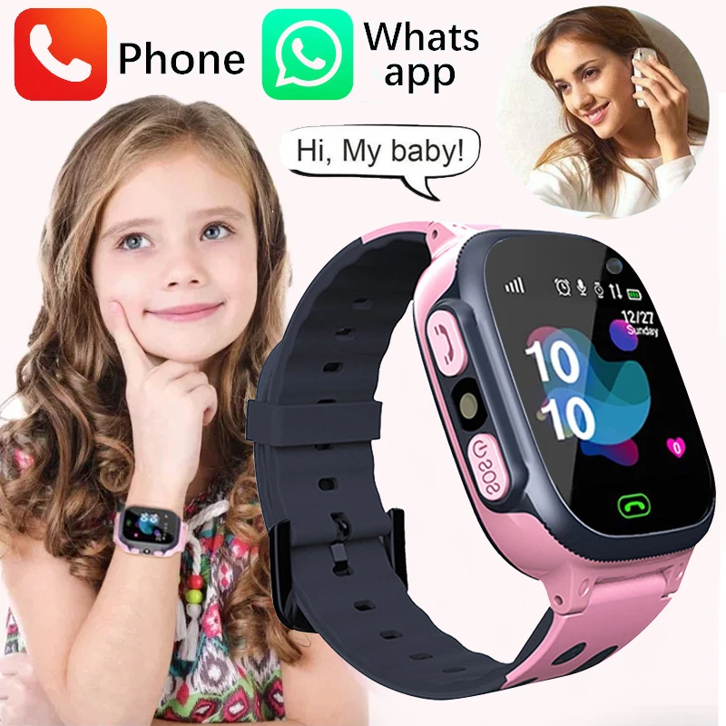 2023 Новые детские умные часы Call Kids Watches для детей GPS SOS Водонепроницаемые Умные часы Отслеживание местоположения SIM-карты Лучшее для ребенка